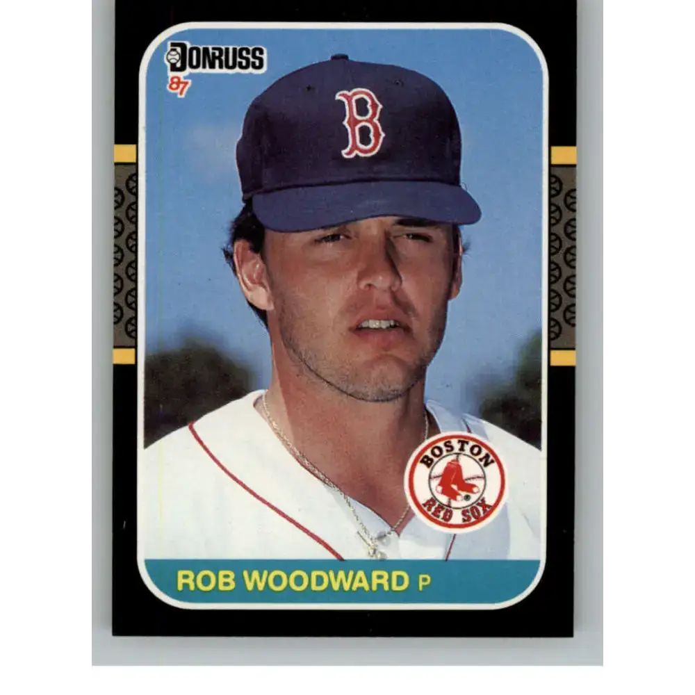 1987 Donruss #652 Rob Woodward EX Excellent Boston Red Sox Baseball Card - Baseball Card Single