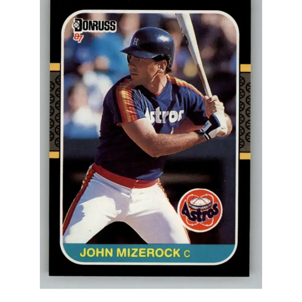 1987 Donruss #653 John Mizerock EX Excellent Houston Astros Baseball Card - Baseball Card Single