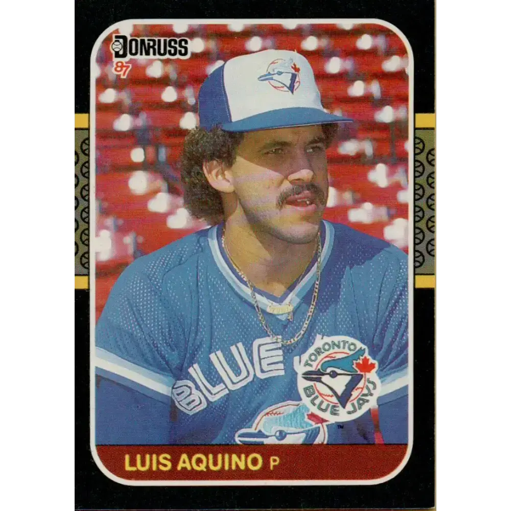 1987 Donruss #655 Luis Aquino EX Excellent RC Rookie Toronto Blue Jays Baseball Card