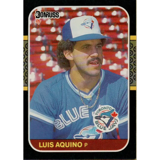 1987 Donruss #655 Luis Aquino EX Excellent RC Rookie Toronto Blue Jays Baseball Card