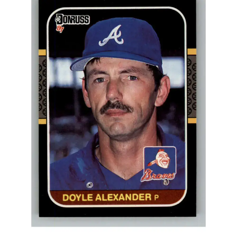 1987 Donruss #657 Doyle Alexander EX Excellent Atlanta Braves Baseball Card - Baseball Card Single