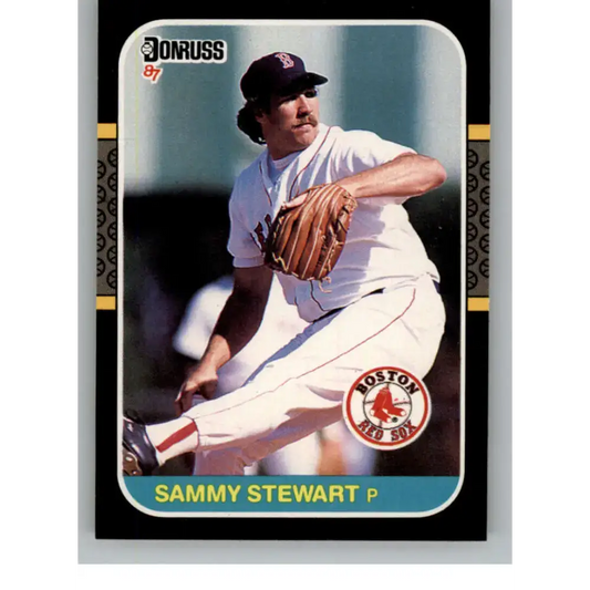 1987 Donruss #658 Sammy Stewart EX Excellent Boston Red Sox Baseball Card - Baseball Card Single
