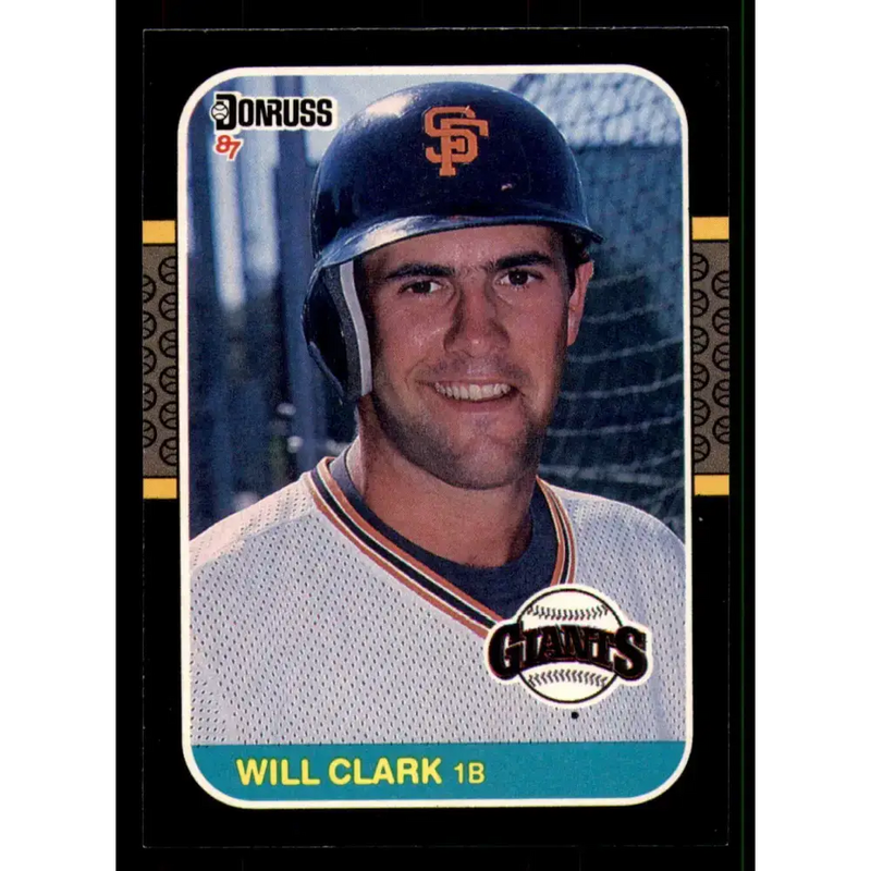 1987 Donruss #66 Will Clark EX Excellent RC Rookie San Francisco Giants Baseball Card - Baseball Card Single