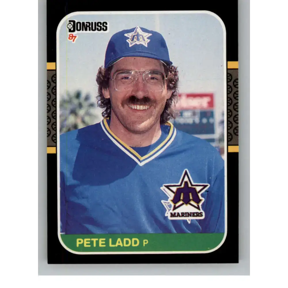 1987 Donruss #660 Pete Ladd EX Excellent Seattle Mariners Baseball Card - Baseball Card Single