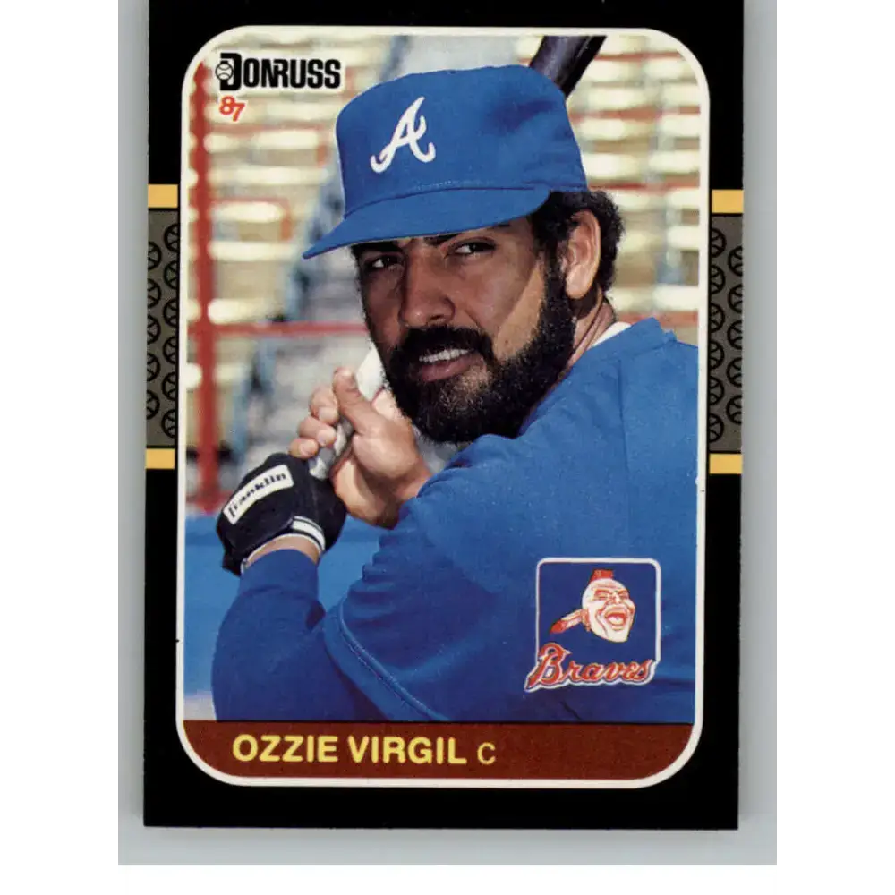 1987 Donruss #67 Ozzie Virgil EX Excellent Atlanta Braves Baseball Card - Baseball Card Single
