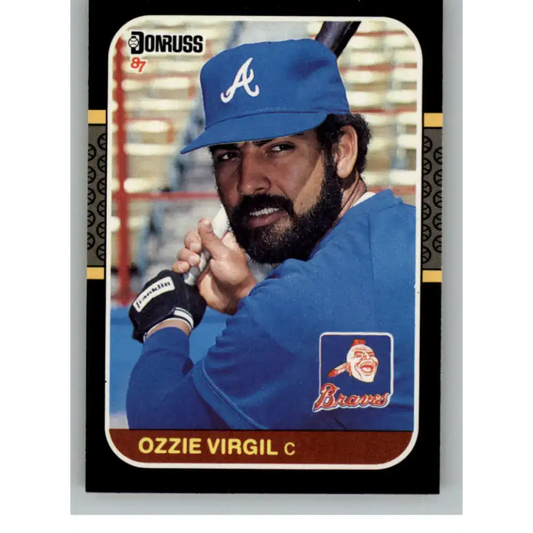 1987 Donruss #67 Ozzie Virgil EX Excellent Atlanta Braves Baseball Card