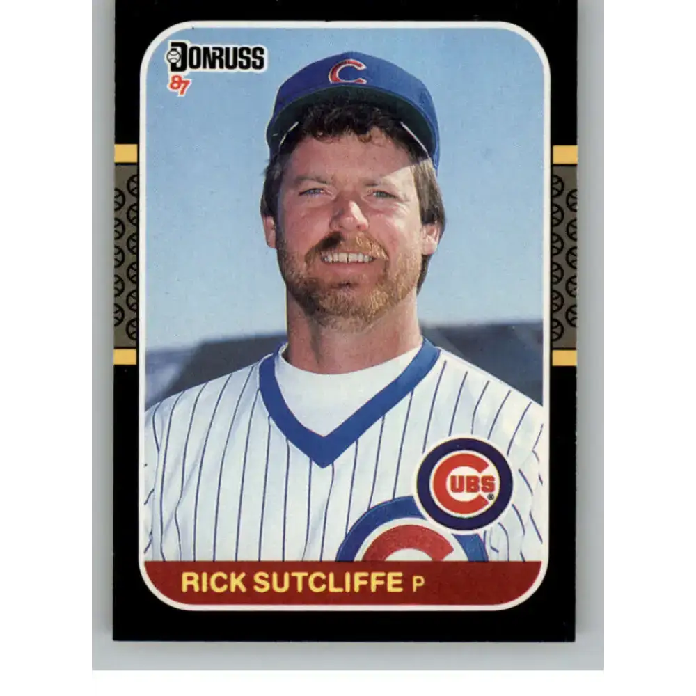 1987 Donruss #68 Rick Sutcliffe EX Excellent Chicago Cubs Baseball Card - Baseball Card Single