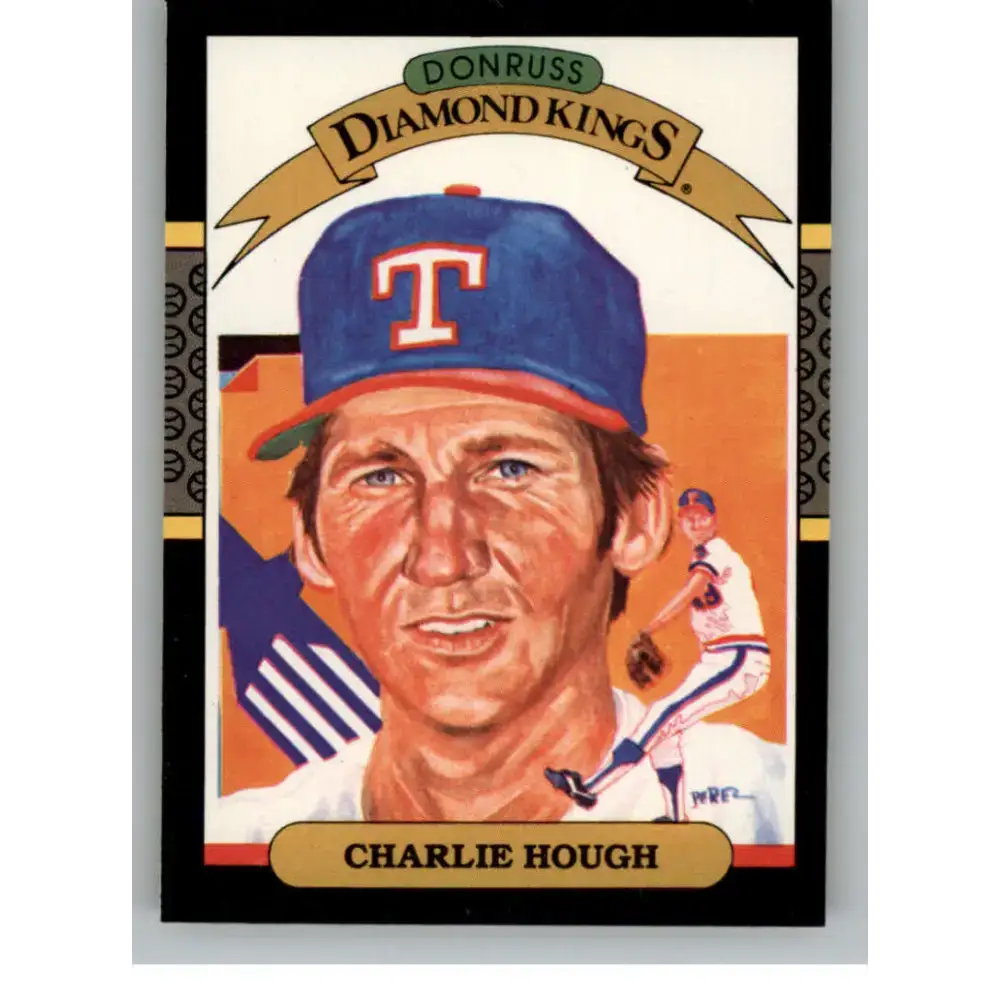 1987 Donruss #7 Charlie Hough EX Excellent Texas Rangers Baseball Card - Baseball Card Single