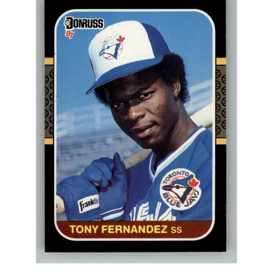 1987 Donruss #72 Tony Fernandez EX Excellent Toronto Blue Jays Baseball Card