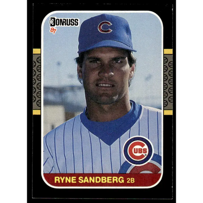 1987 Donruss #77 Ryne Sandberg EX Chicago Cubs Baseball Card