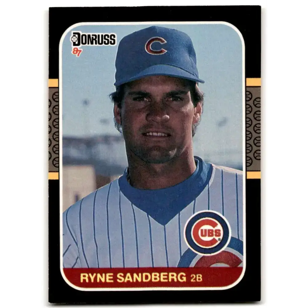 1987 Donruss #77 Ryne Sandberg EX Excellent Chicago Cubs Baseball Card - Baseball Card Single