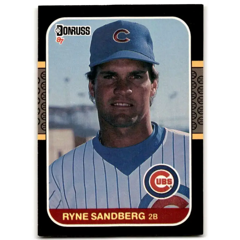 1987 Donruss #77 Ryne Sandberg EX Excellent Chicago Cubs Baseball Card - Baseball Card Single