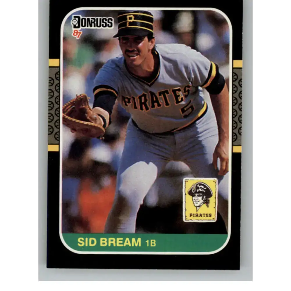 1987 Donruss #79 Sid Bream EX Excellent Pittsburgh Pirates Baseball Card - Baseball Card Single