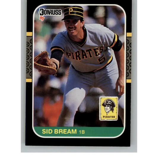 1987 Donruss #79 Sid Bream EX Excellent Pittsburgh Pirates Baseball Card - Baseball Card Single