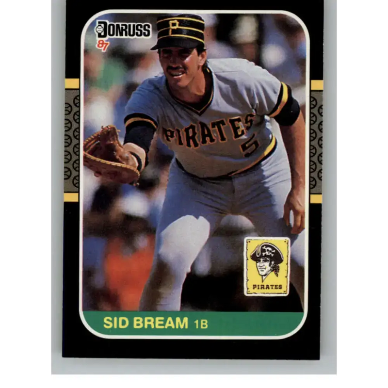 1987 Donruss #79 Sid Bream EX Excellent Pittsburgh Pirates Baseball Card - Baseball Card Single