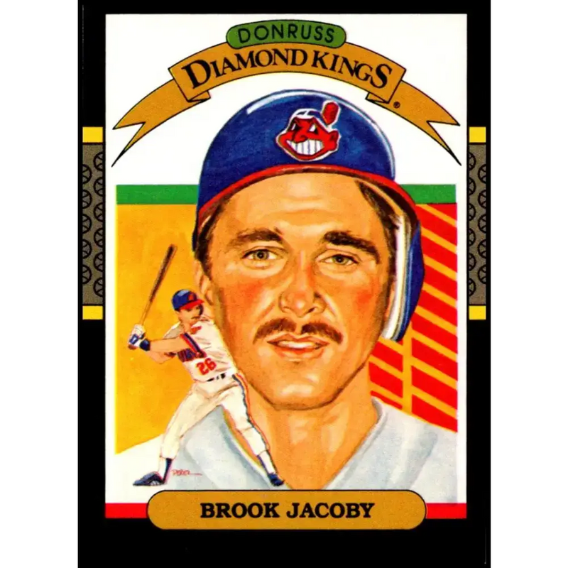 1987 Donruss #8 Brook Jacoby EX Excellent Cleveland Indians Baseball Card - Baseball Card Single