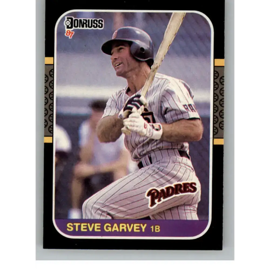 1987 Donruss #81 Steve Garvey EX Excellent San Diego Padres Baseball Card - Baseball Card Single