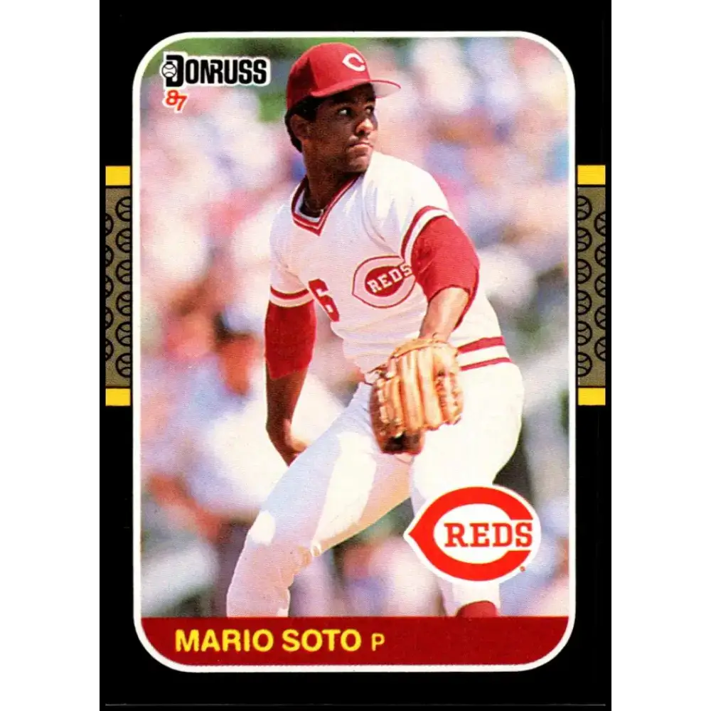 1987 Donruss #82 Mario Soto EX Excellent Cincinnati Reds Baseball Card - Baseball Card Single