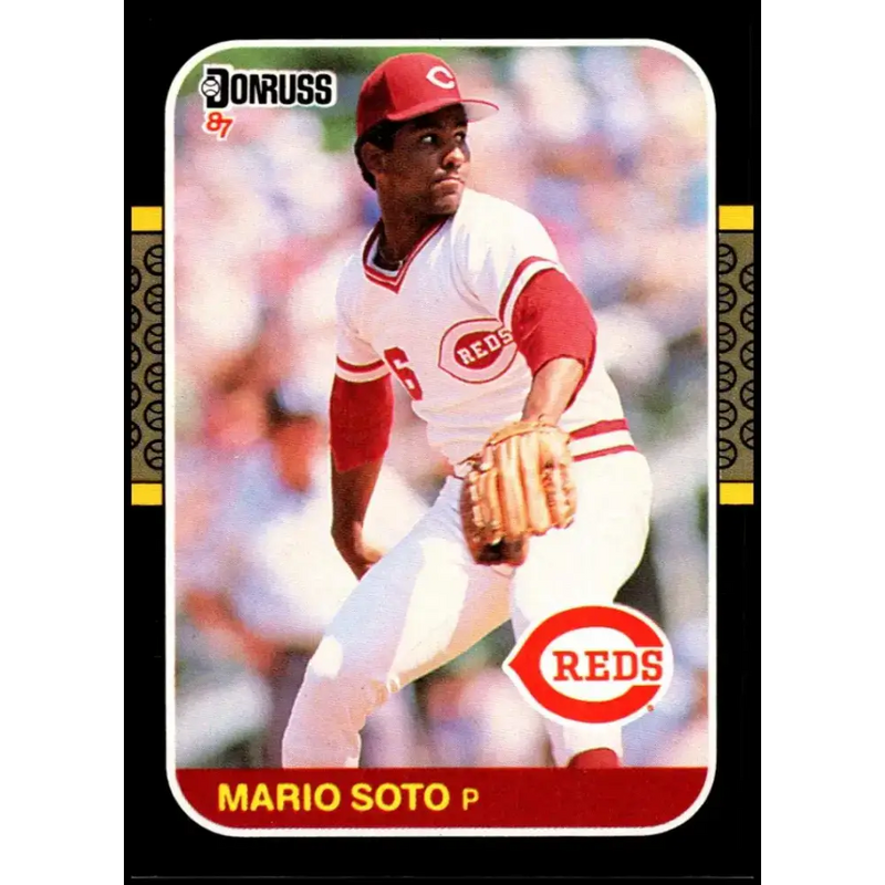 1987 Donruss #82 Mario Soto EX Excellent Cincinnati Reds Baseball Card - Baseball Card Single