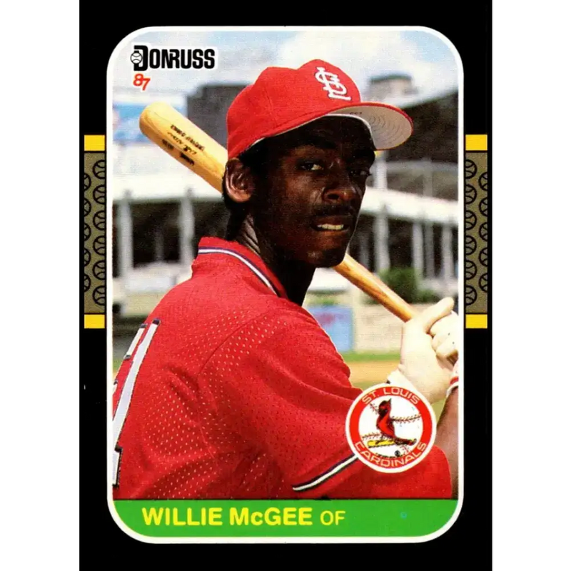 1987 Donruss #84 Willie McGee EX Excellent St. Louis Cardinals Baseball Card