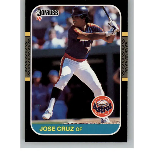 1987 Donruss #85 Jose Cruz EX Excellent Houston Astros Baseball Card