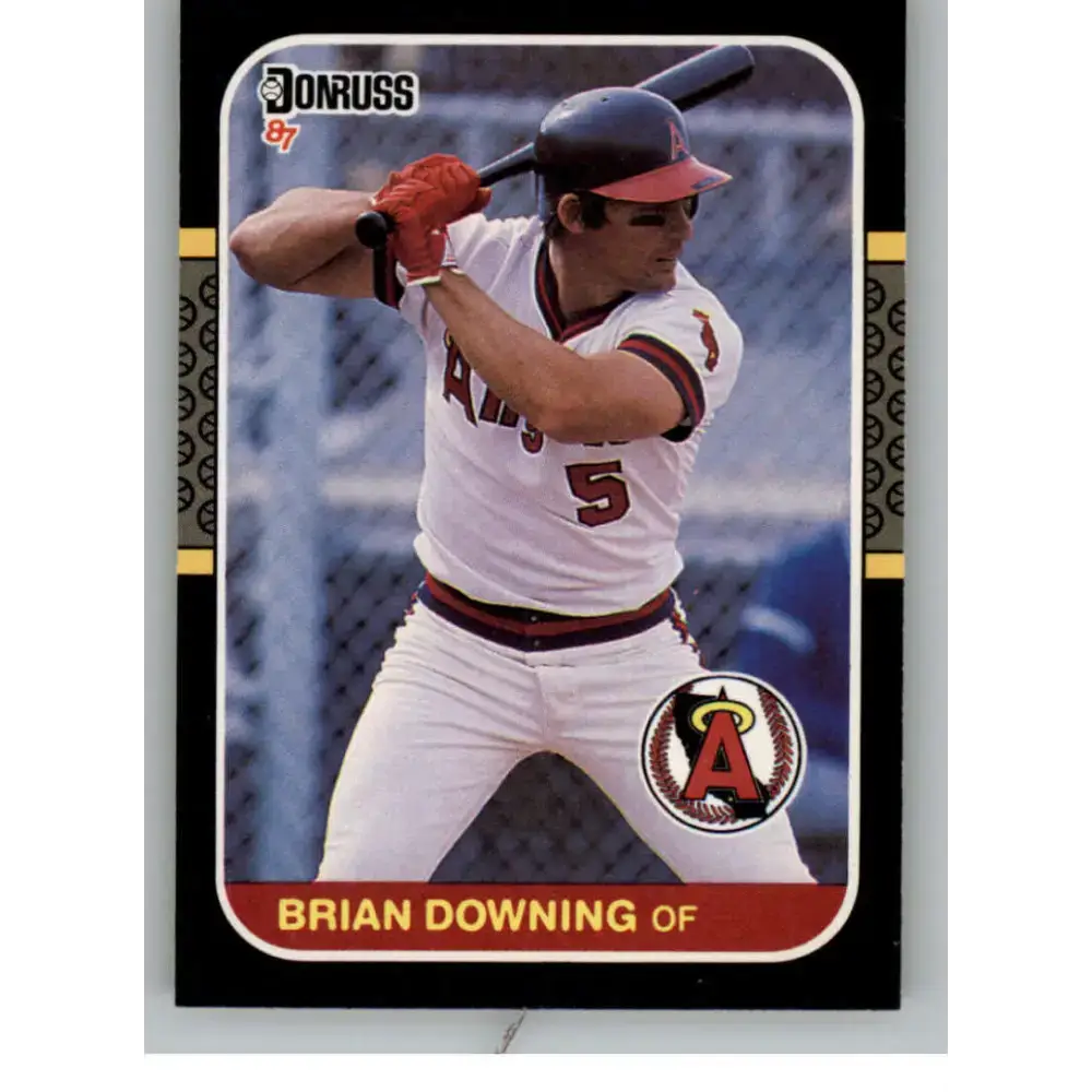 1987 Donruss #86 Brian Downing EX Excellent California Angels Baseball Card - Baseball Card Single