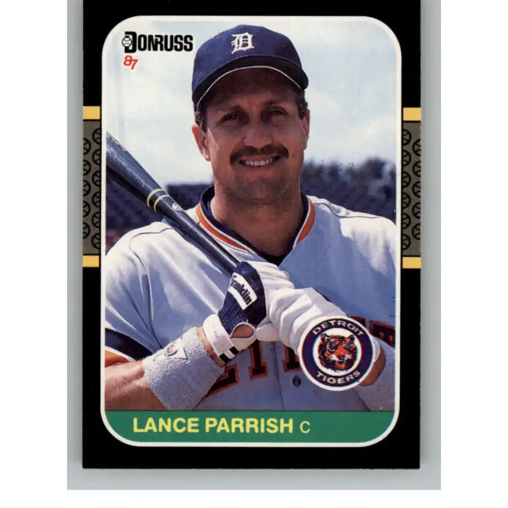 1987 Donruss #91 Lance Parrish EX Excellent Detroit Tigers Baseball Card - Baseball Card Single