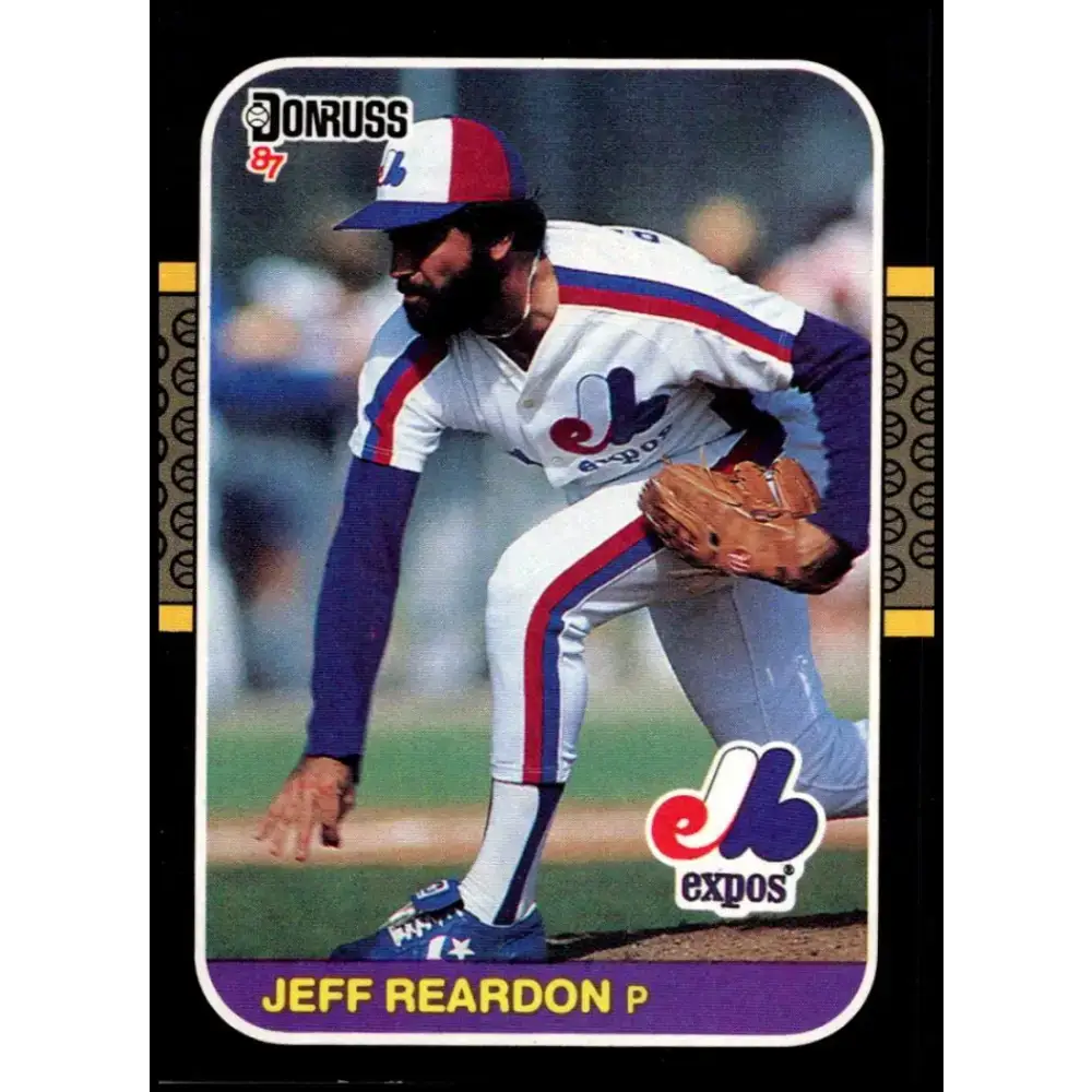 1987 Donruss #98 Jeff Reardon EX Excellent Montreal Expos Baseball Card - Baseball Card Single