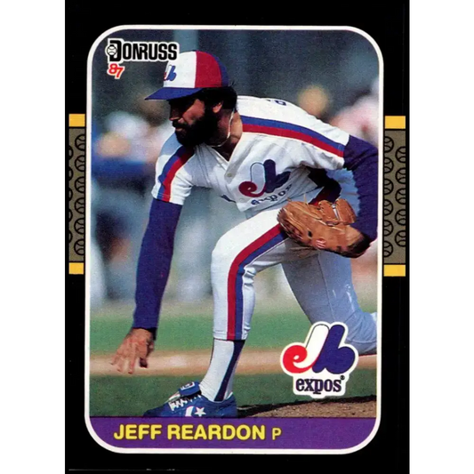 1987 Donruss #98 Jeff Reardon EX Excellent Montreal Expos Baseball Card - Baseball Card Single