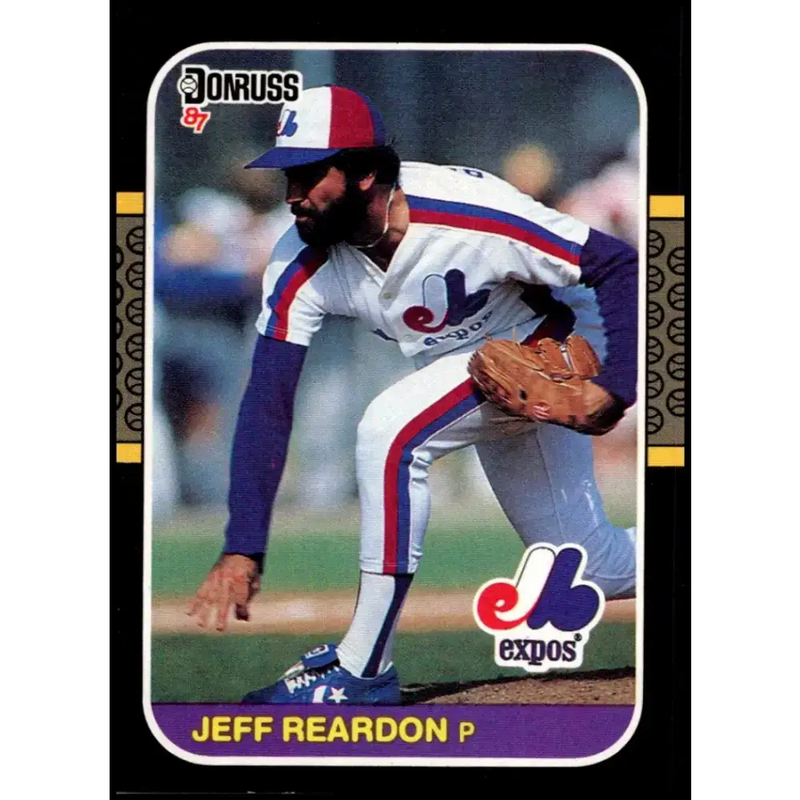 1987 Donruss #98 Jeff Reardon EX Excellent Montreal Expos Baseball Card - Baseball Card Single