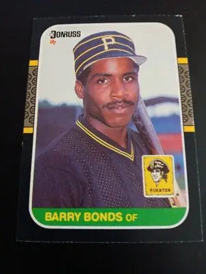 1987 Donruss - Barry Bonds #361 (RC). Pittsburgh Pirates. EX+ - NRMT
