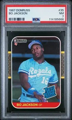 1987 Donruss Bo Jackson #35 Baseball PSA 7