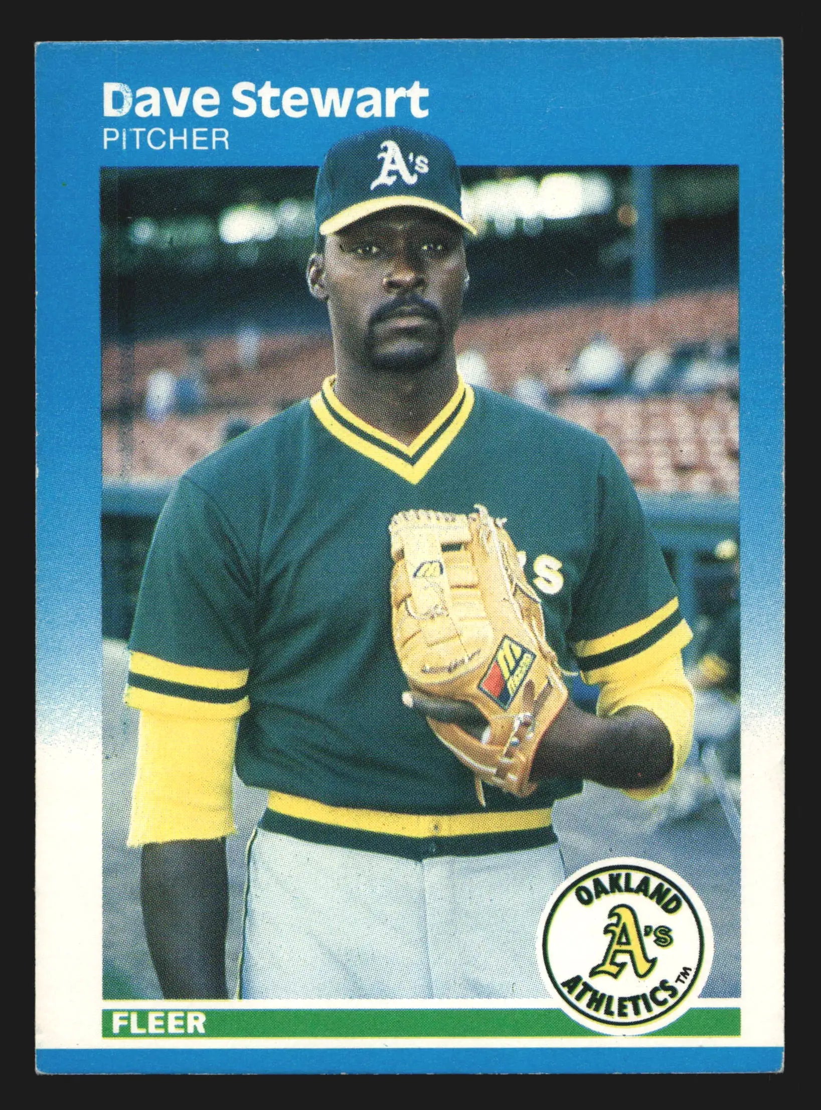 1987 Fleer #406 Dave Stewart Oakland Athletics - Baseball Card Single