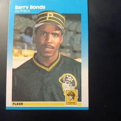 1987 Fleer - Barry Bonds #604 (RC). Pittsburgh Pirates. NRMT+ - Baseball Card Single