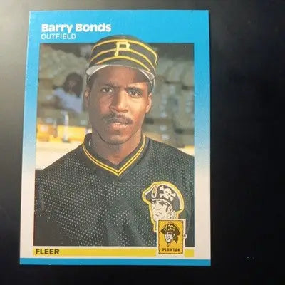 1987 Fleer - Barry Bonds #604 (RC). Pittsburgh Pirates. NRMT+ - Baseball Card Single