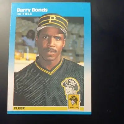 1987 Fleer - Barry Bonds #604 (RC). Pittsburgh Pirates. NRMT+ - Baseball Card Single