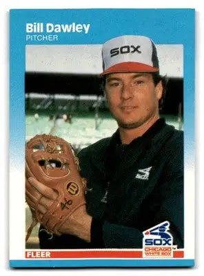 1987 Fleer Baseball Bill Dawley #493 Chicago White Sox - Baseball Card Single