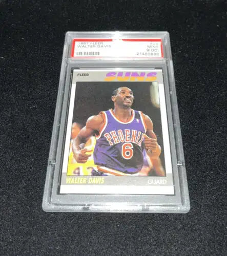 Walter Davis Phoenix Suns basketball card from 1987 Fleer Basketball PSA MINT #26