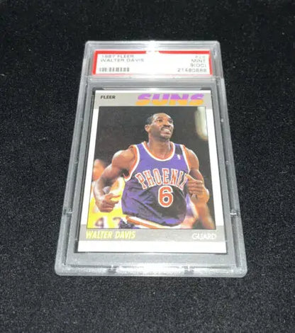 Walter Davis Phoenix Suns basketball card from 1987 Fleer Basketball PSA MINT #26