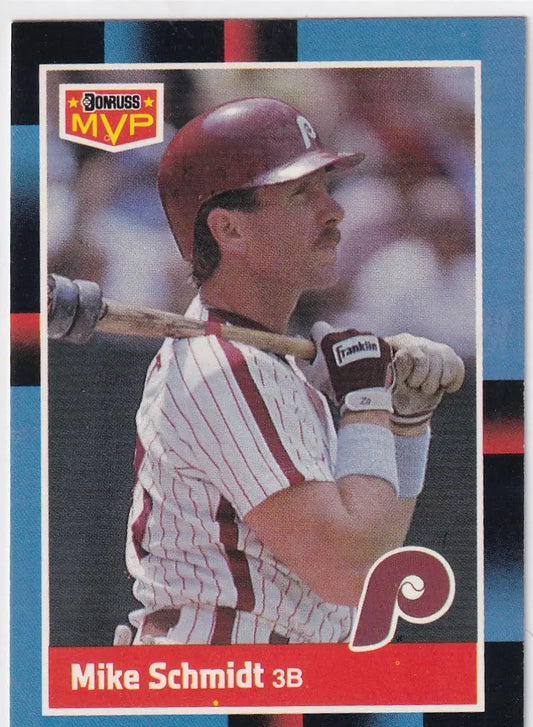 1987 FLEER #BC-4 MIKE SCHMIDT MVP- PHILADELPHIA PHILLIES - Baseball Card Single