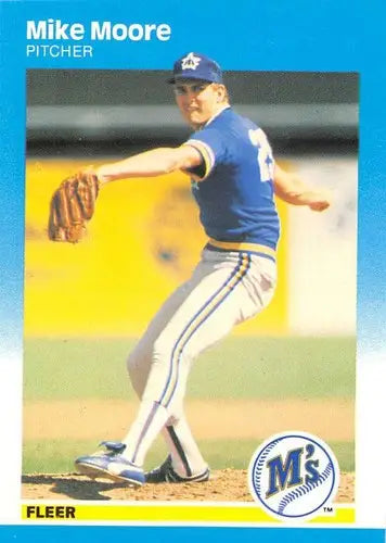 1987 Fleer Glossy #590 Mike Moore NM Near Mint Mariners ID:82326 - Baseball Card Single