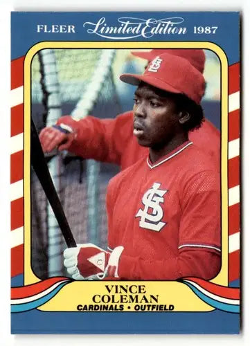 1987 Fleer Limited Edition #10 Vince Coleman EX/NM ID:48833 - Baseball Card Single