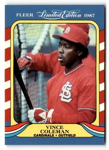 1987 Fleer Limited Edition #10 Vince Coleman NM ID:48857 - Baseball Card Single