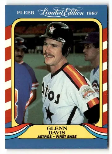 1987 Fleer Limited Edition #11 Glenn Davis EX/NM ID:48832 - Baseball Card Single