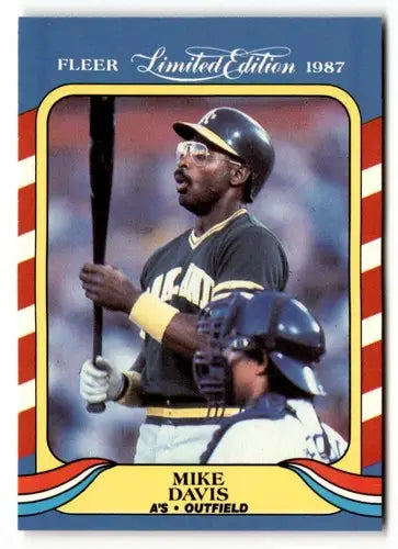 1987 Fleer Limited Edition #12 Mike Davis NM ID:48789 - Baseball Card Single