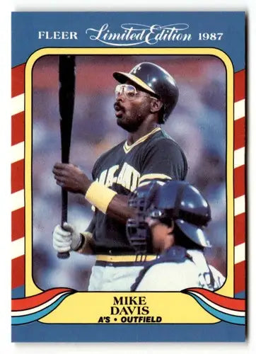 1987 Fleer Limited Edition #12 Mike Davis NM ID:48855 - Baseball Card Single