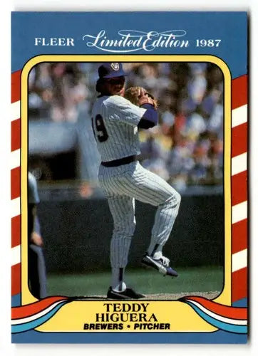 1987 Fleer Limited Edition #21 Teddy Higuera NM ID:48793 - Baseball Card Single
