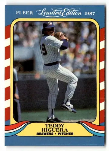 1987 Fleer Limited Edition #21 Teddy Higuera NM ID:48822 - Baseball Card Single