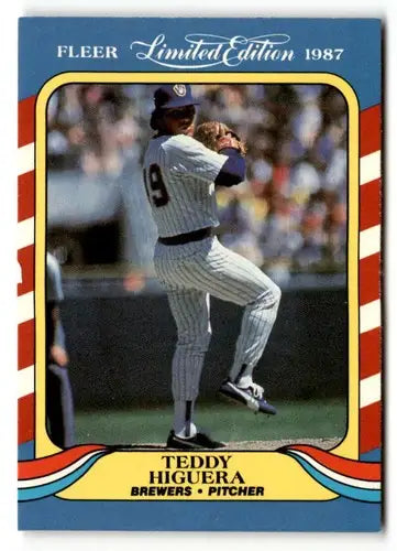 1987 Fleer Limited Edition #21 Teddy Higuera NM ID:48844 - Baseball Card Single