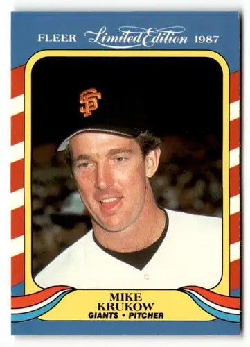 1987 Fleer Limited Edition #24 Mike Krukow NM ID:48770